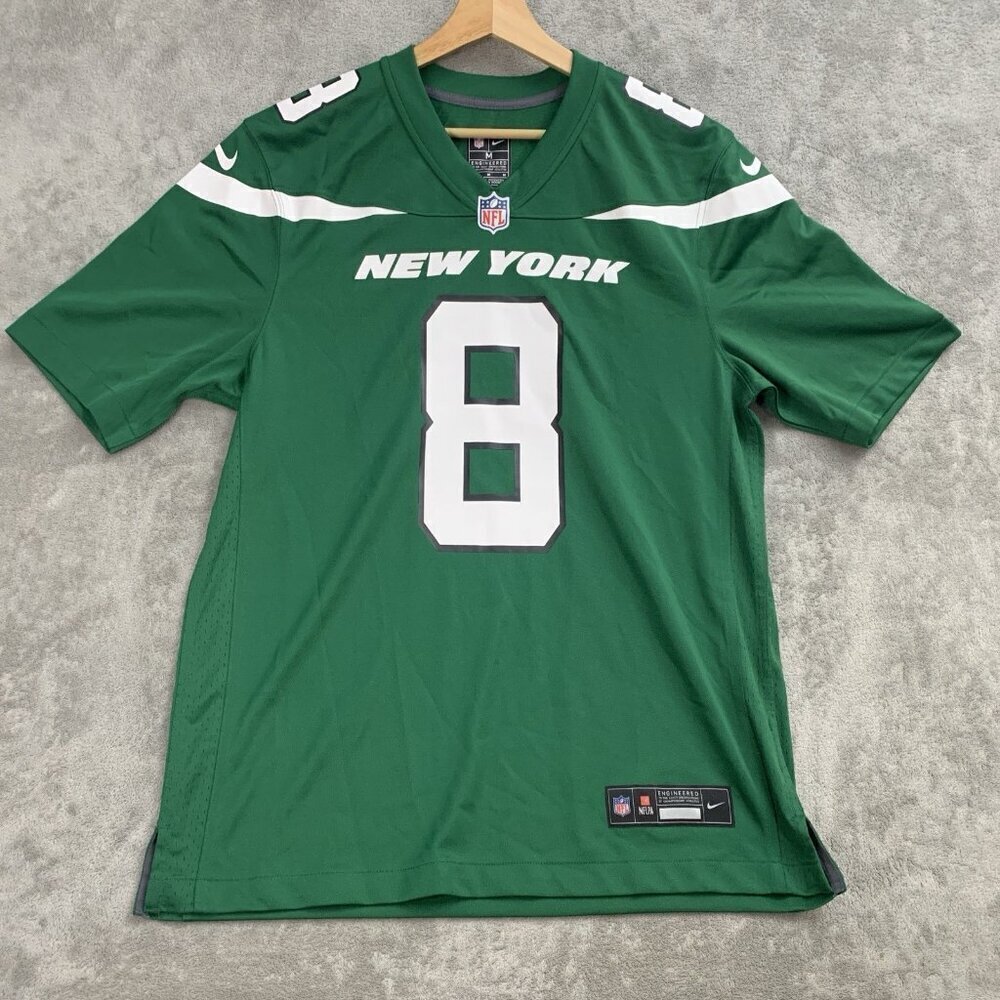 Nike Jersey Mens Medium Aaron Rodgers #8 New York Jets On Field Football NFL